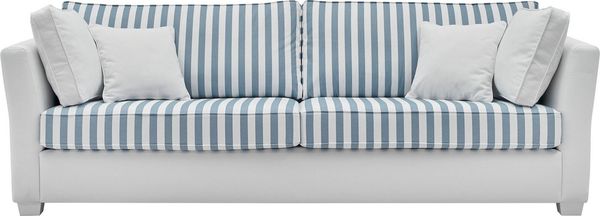 Home affaire 3-Sitzer CALIFORNIA, maritimer Landhausstil, in 3Breiten, mit Holzfüßen Weiß lackiert