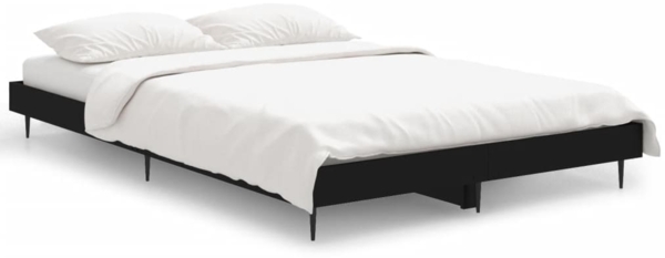 vidaXL Bettgestell Schwarz 120x190 cm Holzwerkstoff 832294