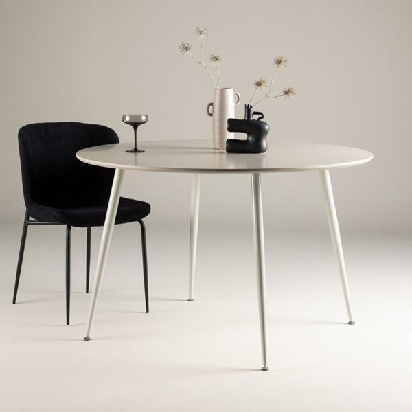 BOURGH Esstisch PLAZA runder Esstisch ⌀120x75cm - Esszimmertisch / Küchen Tisch beige