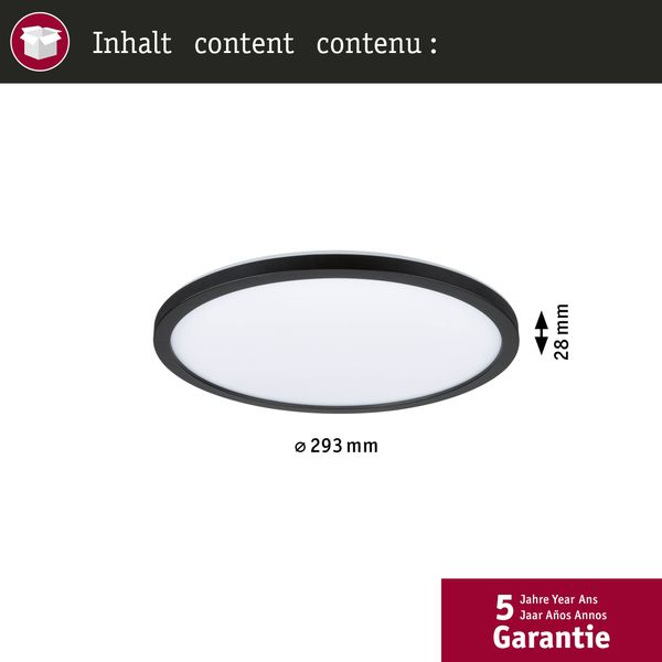 Paulmann No. 71012 LED Panel Atria Shine 293mm 4000K 16W schwarz Bild 2