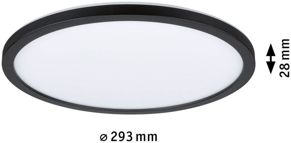 Paulmann No. 71012 LED Panel Atria Shine 293mm 4000K 16W schwarz Bild 3