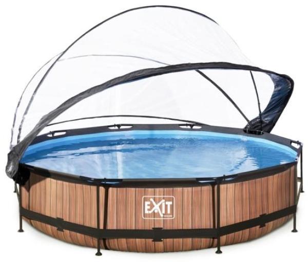 Exit Aufstellpool Framepool | Braun | 360x76 cm