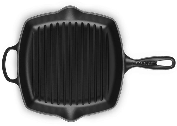 Le Creuset Signature Gusseisen-Grillpfanne Quadratisch 26 cm Schwarz
