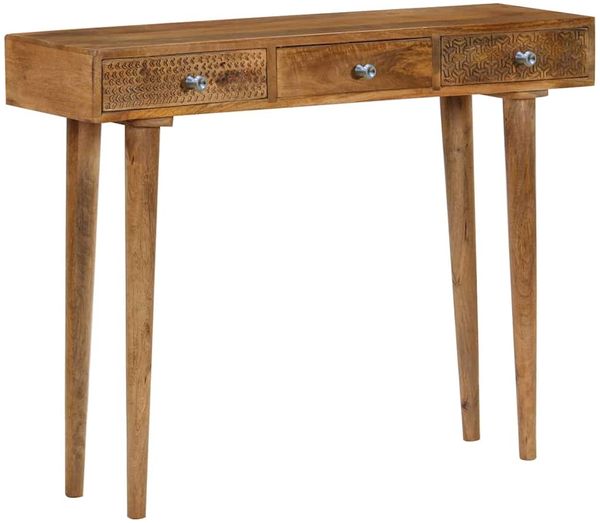 vidaXL Konsolentisch Mangoholz Massiv 102 x 30 x 79 cm [246976]