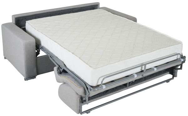 Schlafsofa 2-Sitzer CALITO - Schwarz - Liegefläche: 120 cm - Matratzenhöhe: 18 cm