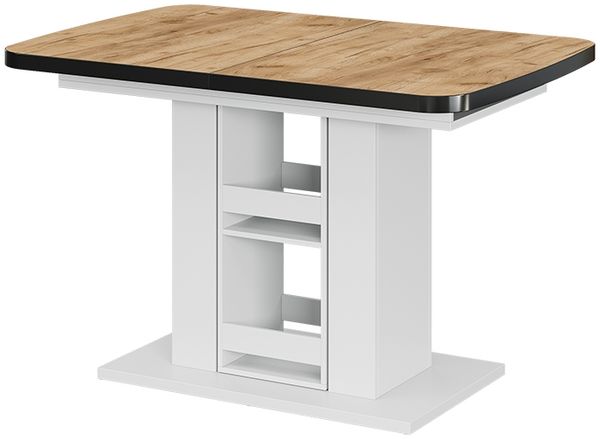 Esstisch Fenaro Goldkraft Eiche/Weiß 120 x 80 cm Vicco