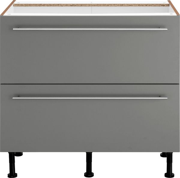 OPTIFIT Unterschrank Bern 90 cm breit, mit 2 großen Auszügen für viel Stauraum
