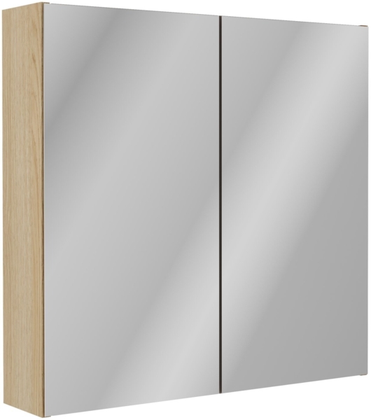 FACKELMANN COMPACT LINE Spiegelschrank 70 cm breit, Braun hell