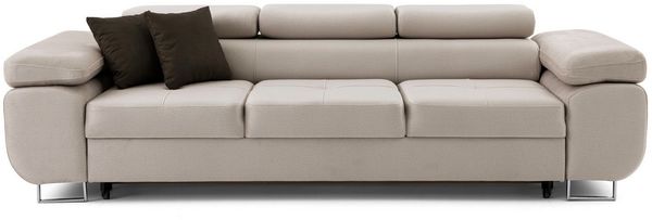 Muffo Sofa WILD 3, verstellbaren Kopfstützen, mit Schalffunktion, Metallfüßen