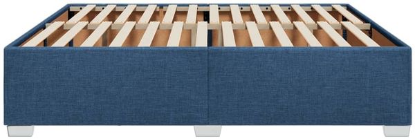 vidaXL Bettgestell ohne Matratze Blau 200x200 cm Stoff 3284505 Bild 5