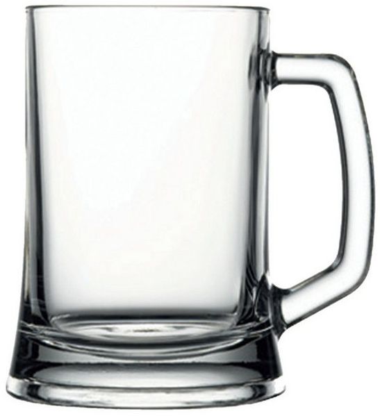 Pasabahce Gläser-Set Pub Bierkrug, 2-tlg, Glas, 500ml, 2er Set, ideal für Bier, Radler oder Softdrinks
