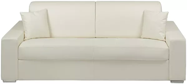 Schlafsofa 4-Sitzer EMIR - Weiß - Liegefläche: 160 cm - Matratzenhöhe: 14 cm