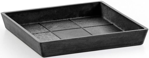 Ecopots Untersetzer dunkelgrau 29,6 x 29,6 cm