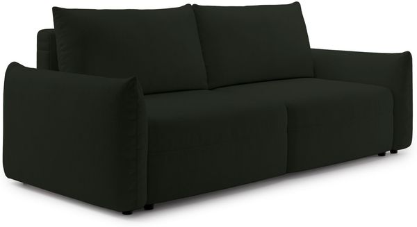 Selsey 'Theolla' 3-Sitzer-Schlafsofa mit Chenille und Bettkasten, Grün