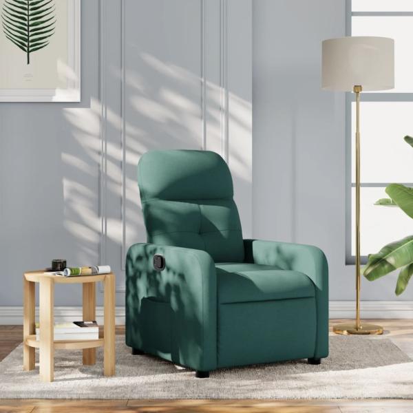 vidaXL Relaxsessel Dunkelgrün Stoff 374203