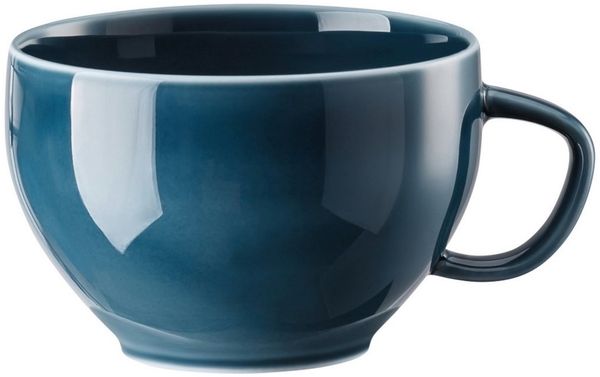 Rosenthal Tasse Junto Ocean Blue Teetasse mit Untertasse Set2, Porzellan