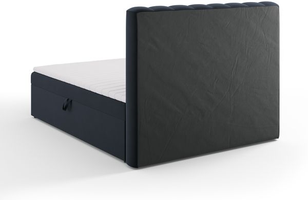 Micadoni Boxspringbett Kelp Samt Dunkelblau 160x200 Bild 5
