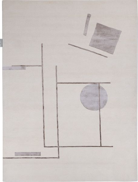 Designer Teppich - LivelyPatterns 290x190 cm - weiß