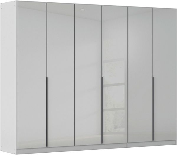 OTTO home Drehtürenschrank Kleiderschrank Kleiderschränke Schrank Garderobe AGORDO mit Glasfront (in zwei Griff-Farben, Breiten 91-405 cm) durchdachte Innenausstattung, in 8 Breiten und 2 Höhen MADE IN GERMANY