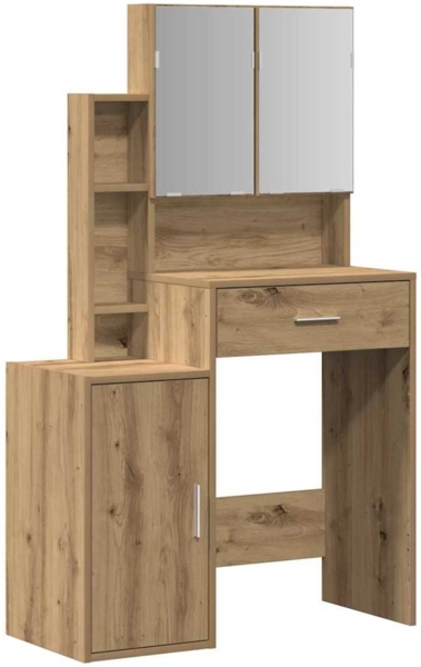 vidaXL Schminktisch Artisan-Eiche 80 x 35 x 132 cm Holzwerkstoff 868881