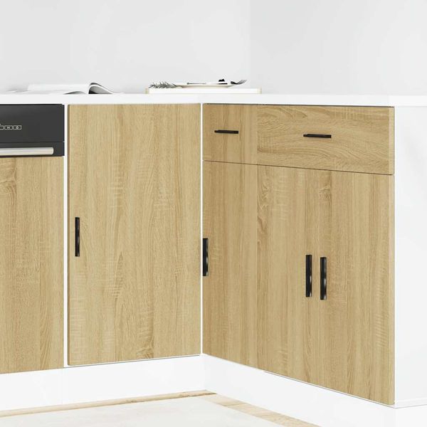 vidaXL Küchenunterschrank Lyon Sonoma-Eiche Holzwerkstoff 854291