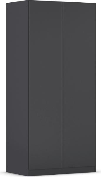 rauch Kleiderschrank, Drehtürenschrank COSTA, 2-türig, push-to-open, Grau metallic, 91x197x54cm