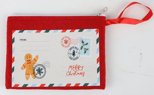 Filz Geschenktasche Briefumschlag Weihnachtsgeschenk Geschenktasche Verpackung Dekotasche Dekoration