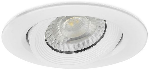 LED Deckenspot Einbauspot 5W schwenkbar IP20 3000K Warmweiß Ø90mm