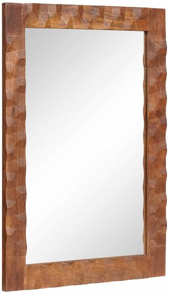 vidaXL Badezimmer Spiegel Akazienbraune Oberfläche 50 x 70 x 2,5 cm 4017931