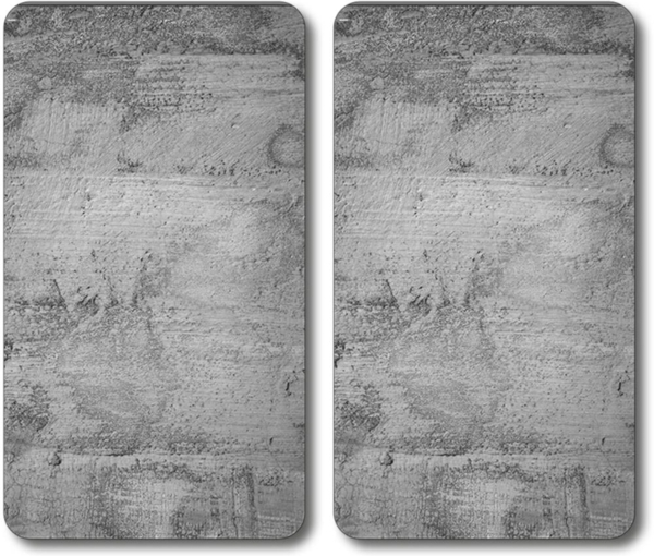KESPER Multi-Glasschneideplatte 2er-Set Beton-Optik, 50 x 28 cm