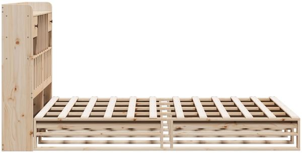 vidaXL Massivholzbett mit Regal ohne Matratze 140x200 cm Kiefernholz 3323959 Bild 7