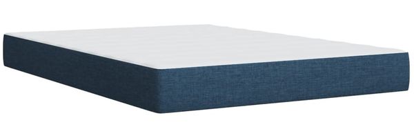 vidaXL Boxspringbett mit Matratze Blau 140x190 cm Stoff 3289771 Bild 10
