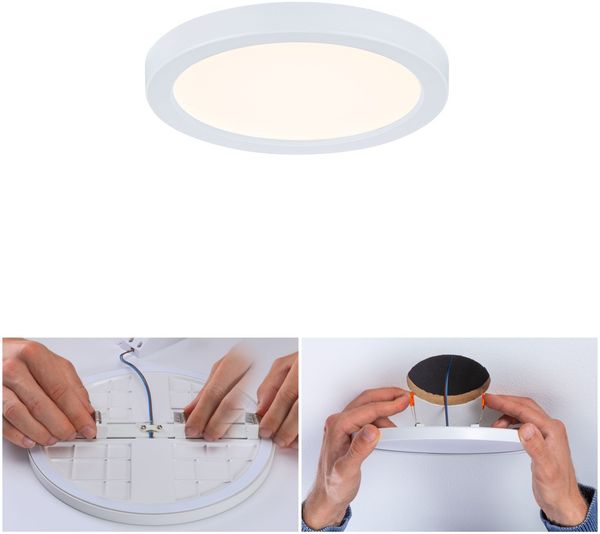 Paulmann No. 93031 LED Einbaupanel Areo VariFit IP44 rund 118mm Weiß 3000K