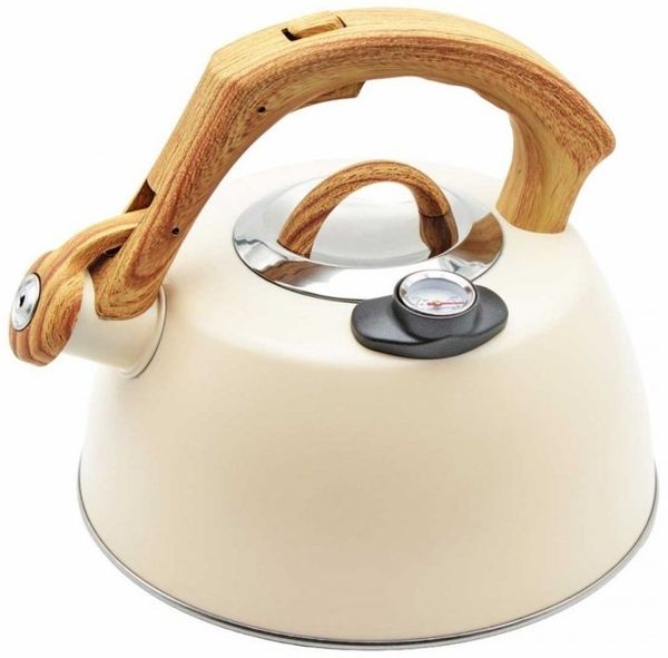 Brunbeste Wasserkocher mit Pfeife und Thermometer, 3 l 68804