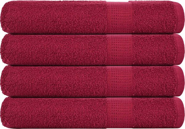 vidaXL Saunatücher FROGN 4 Stk. Bordeaux 80x200 cm 360 g/m² 136744