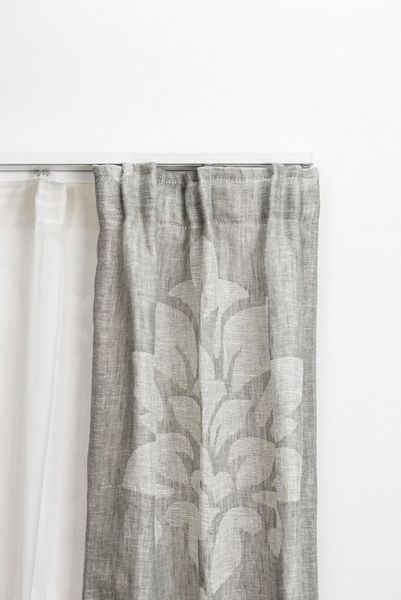 GARESA Gardinenschiene 101, 2-läufig, Wunschmaßlänge, mit Bohren, verschraubt, Aluminium, Kunststoff, Innenlaufprofil, schlicht, Deckenmontage, Aluminium, verlängerbar
