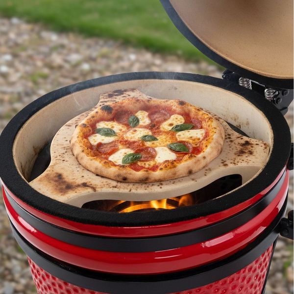 BBQ-Toro Grillplatte Deflektorstein passend für Kamado Keramikgrill Ø 24 cm - Ø 34 (1-St)