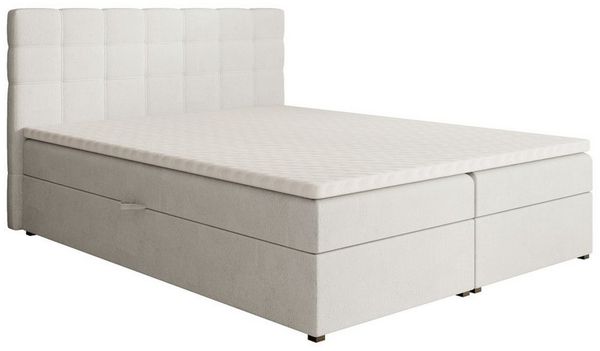 Beautysofa Boxspringbett TOPIQ mit Bettkasten (Bett für Schlafzimmer), mit 2x Bettkästen, Federkernmatratze