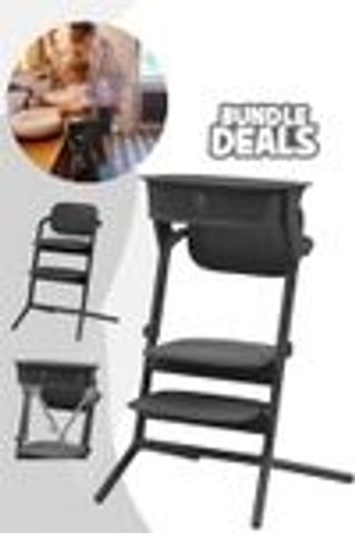 Cybex Lemo Hochstuhl inkl. Learning Tower / Lernturm-Aufsatz Stunning Black