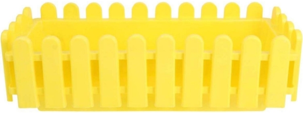 Rechteckiger Blumenkasten 43,8 x 18,5 x 13,5 cm für Balkon und Innenräume