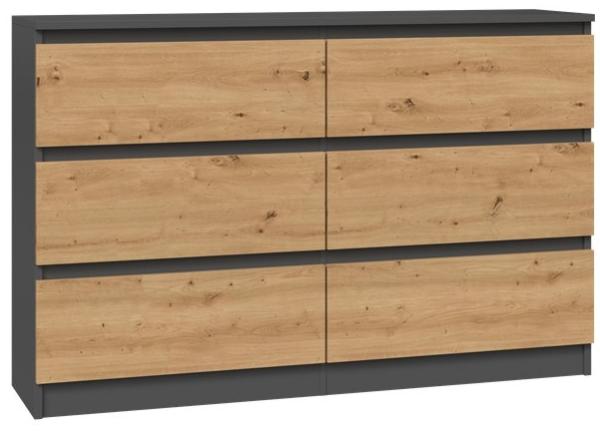 ibonto Kommode Vielseitiges & Stilvolles Sideboard mit Grifflosen Schubladen