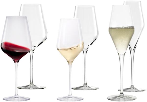 Stölzle Lausitz QUATROPHIL Weinglas Sektglas 6er Single-Set