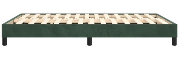 Boxspringbett Dunkelgrün 140x200 cm Samt [3120775] Bild 6