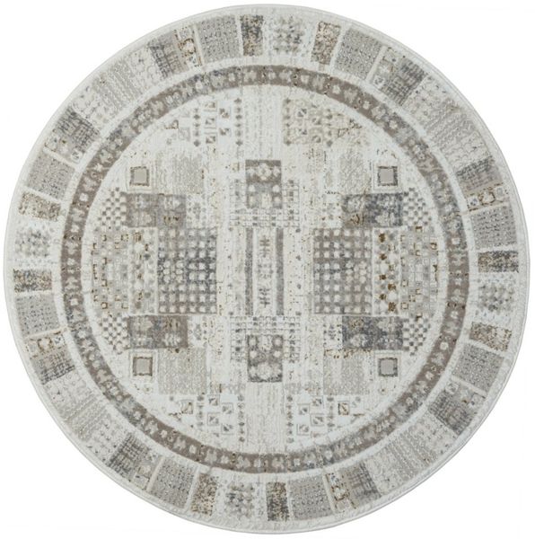 Teppich KAZAK-B rund Creme-Multi 120 x 120 cm