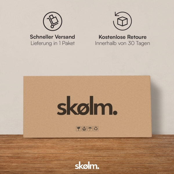 skølm 'Izar' Kommode, Metall mit MDF-Ablagefläche, weiß, 100x80x40 cm, Metallschrank mit 2 Fächern Bild 7