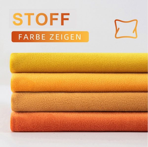 Sunicol Kissenbezug 4er Set SAMT Kissenhülle, 45x45 cm, mit Verstecktem Reißverschluss, Sofakissen Lendenkissen Wurfkissenbezug, für Sofa Schlafzimmer