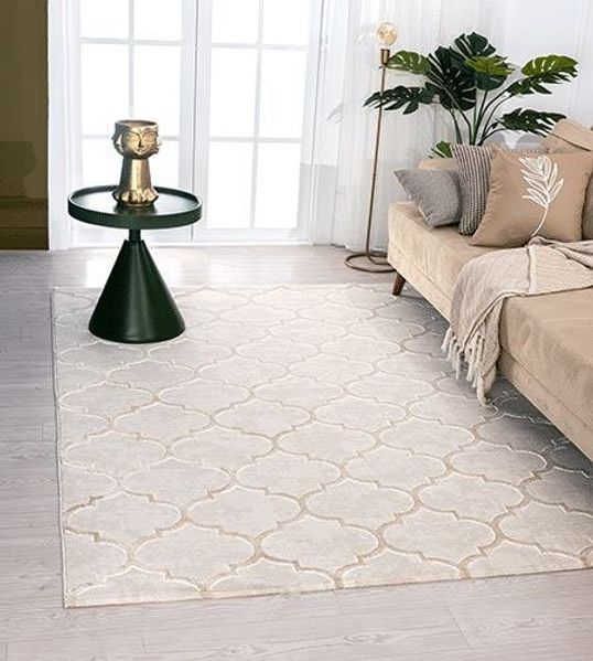 merinos Teppich Studio 28262, rechteckig, Höhe: 12 mm, Kurzflorteppich, Hoch Tief Effekt, modernes Skandic Design