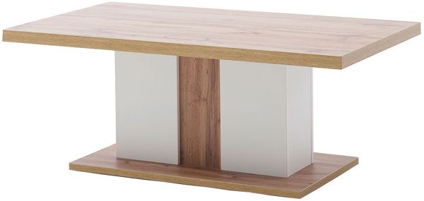 Couchtisch Celine / Cali, Weiß, Holzfarben, 115 x 45 x 65 cm