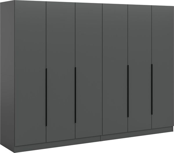 Home affaire Schrank-Set Skarde moderner Kleiderschrank Schlafzimmerschrank, (1-St, wähle deine beste Schrank Kombination), Skarde Kleiderschrank 240 cm, 2 Kleiderstangen und 8 Böden