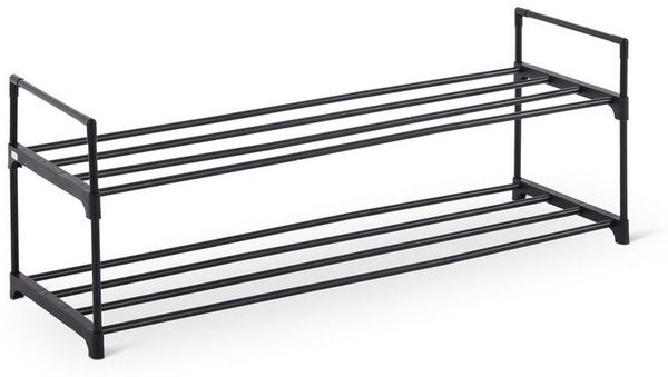 Raburg Schuhregal Schuhständer, Metall, praktischer Schuh-Organizer, Schwarz, Easy-Shoe, platzsparende Schuhaufbewahrung, für Flur, Wohnzimmer, Schlafzimmer Bild 5